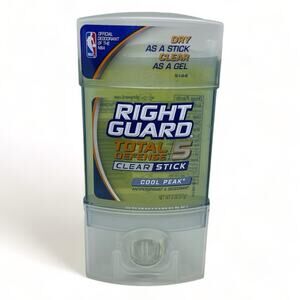 Right Guard Total Defense 5 Clear Stick Deodorant Antiperspirant Cool Peak 2oz